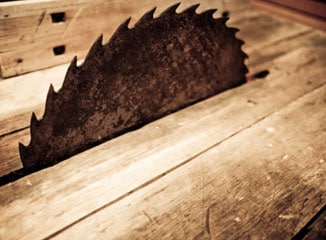 Email Blast Subject Lines Are Often Cut Off as Depicted by This Wood Saw